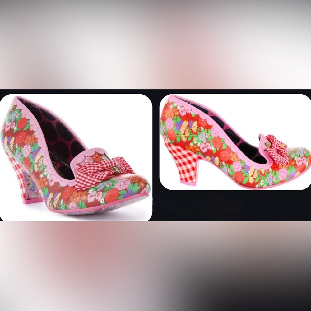 Sold Out Rare HTF Retired Irregular Choice Kanjanka Statement Heels, size 8/39 - Picture 3 of 17